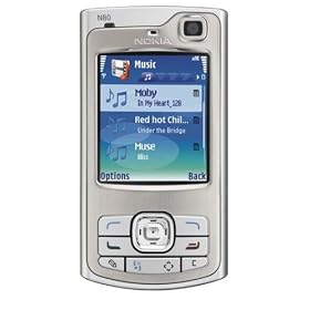Nokia N80 Internet Edition Unlocked Cell Phone with 3.2 MP Camera, 3G, Wi-Fi, MP3/Video Player, MiniSD Slot--U.S. Version with Warranty (Silver)
