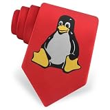 Linux Tie by Mr. G33K - Red Microfiber