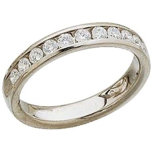 Stylish Waterway Diamond Anniversary Band In Platinum