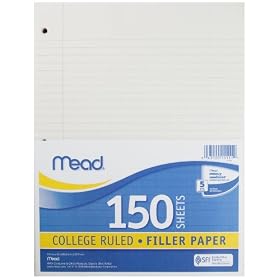 Mead Filler Paper, 150-Count, College Ruled (15111)