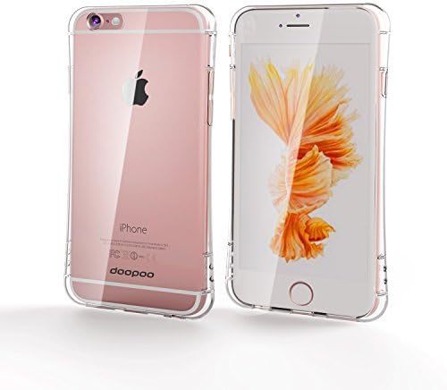 iPhone 6s Case, doopoo ® [AIR CUSHION] Clear Ultra Slim Flexible TPU Bumper Cover with Shockproof Protective Cushion Corner for Apple iPhone 6 6s (Crystal Clear) (clear)