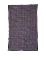 ICONS CORNER Alfombra 100% Algodón Indio (Tierra / Azul)