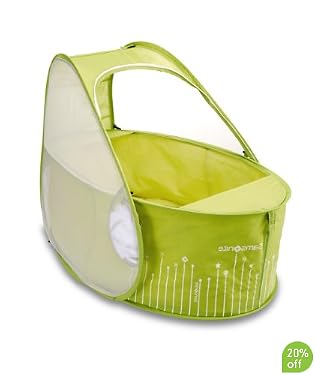 Samsonite Pop Up Travel Bassinette - Lemon & Lime