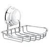 Croydex Twist 'N' Lock Soap Basket, Chrome
