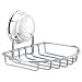 Croydex Twist 'N' Lock Soap Basket, Chrome
