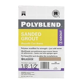 CUSTOM BUILDING PBG1807-4 "POLYBLEND" COLORED TILE SANDED GROUT - 7 LB.