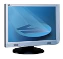 Videoseven L19WA 19" LCD  Monitor Widescreen Silver & Black Built In Speakers