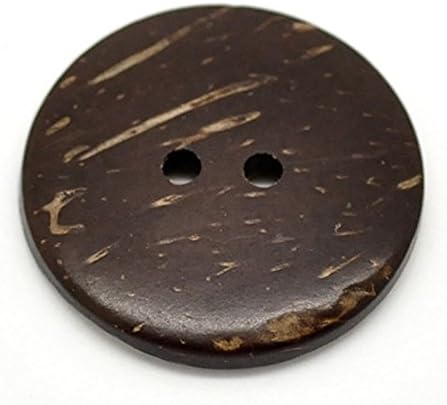 Pack of 30PCS New Thick Coconut Shell 2 Holes Button Craft Wooden Mixed Buttons