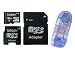 TOPRAM 16GB 16G microSD microSDHC Card Class 4 with SD Adapter and SDHC R1 reader