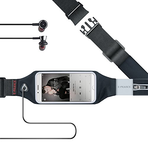 E-PRANCE® ウエストバッグ ランナーポーチ スポーツウエストポーチ サイクリング用ポーチ ランニング・ウォーキング・自転車・フィットネス・登山・旅行・ジョギングなどに