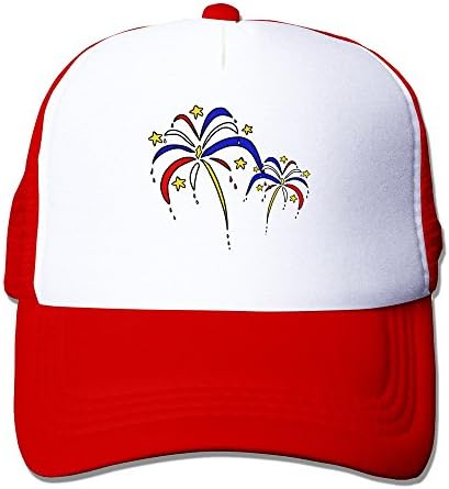 Summer Firecracker Fireworks Red Mesh Back Cap