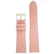 Watch Band Snake Grain Genuine Leather Easy Change Salmon Pink 18mm