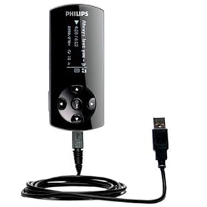Classic Straight USB Cable for the Philips GoGear SA4425 with Power Hot Sync and Charge capabilities - uses Gomadic TipExchange Technology