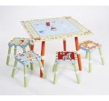 Product details for Alphabet Soup Table & 4 Stool Set
