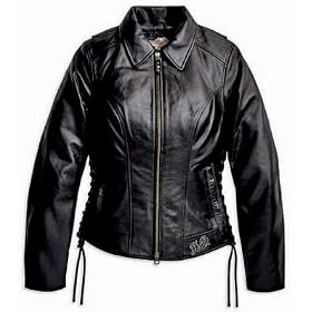 Harley-Davidson® Women's Horizon Leather Jacket. Midweight leather. Embroidery. 98133-08VW