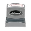 Xstamper One-Color Title Message Stamp, Posted, Pre-Inked/Re-Inkable, Red (1211)