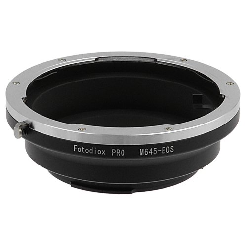Fotodiox Pro Lens Mount Adapter with Dandelion AF Focus Confirmation Chip - Mamiya 645 Lens to Canon EOS adapter, for Canon EOS 1D, 1DS, Mark II, III, IV, 1DC, 1DX, D30, D60, 10D, 20D, 20DA, 30D, 40D, 50D, 60D, 60DA, 5D, Mark II, Mark III, 7D, Rebel XT, XTi, XSi, T1, T1i, T2i, T3, T3i, T4, T4i, C300, C500