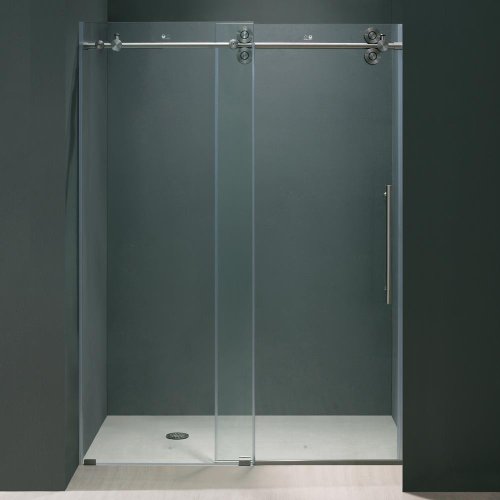 Vigo VG6041STCL6074-Clear 60-inch Frameless Shower door 3/8