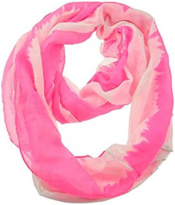 WishCart Womens and Girls Infinity Scarf Winter Wram Neck Wrap,2 Tone -Pink
