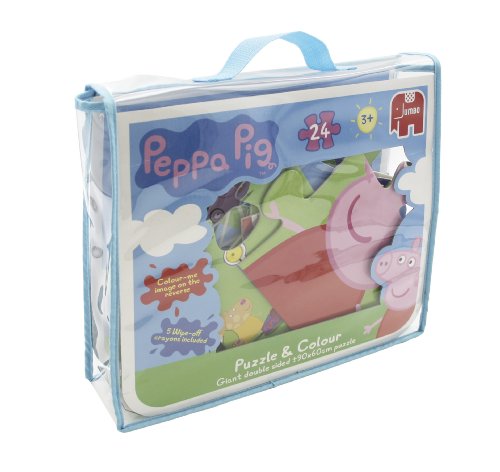 Peppa Pig Giant 24 Piece Jigsaw Puzzle & Colour