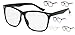 5Zero1 Unisex Student Cosplay Nerd Oversize Korean Style Fashion Clear Lens Glasses