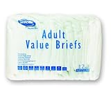 Invacare Value Series Adult Briefs White/32 to 44 in./Case of 96