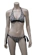 Women's Halter Bikini With Center Front Tie And Soft Cup Padding Swimsuit by Eliana