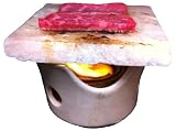 ★送料無料★≪ひとり焼肉セット♪≫岩塩プレート小＋耐熱コンロ＋固形燃料２個！！ コンロ
