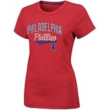 Majestic Philadelphia Phillies Ladies Red Win Win Fashion T-shirt