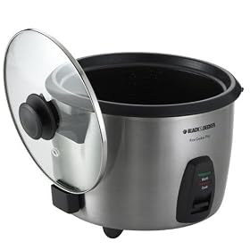Black & Decker 20-Cup Rice Cooker - Stainless Steel (RC866) by Black & Decker