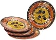 Certified International French Olives 8-3/4-Inch Salad Plate, Set of 4