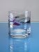 Milano Crystal Blue Swirls Whiskey Double Old Fashioned Glasses (Set of 4)
