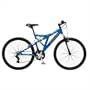 Mongoose Maneuver Men's Dual-Suspension Mountain Bike (26-Inch Wheels, Blue)