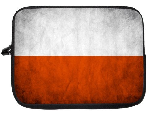 Poland Flag Laptop Sleeve - Note Book sleeve - Apple iPad - Apple iPad 2 - Apple iPad 3 - Android sleeve - can be used for for Fujitsu, Kindle, Samsung, Dell, Acer, ASUS Eee PC, Gateway, HP, Sony, Compaq, IBM, Mac, Sharp, Toshiba models - Unisex - Ideal gift for all occassions!