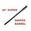 22" Spyder 2 Piece SUPER SNIPER Paintball BARREL Black