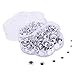 eBoot 500 Pieces Mixed Self-adhesive Wiggle Googly Eyes DIY Scrapbooking Crafts Toy Accessories (Assorted Sizes)