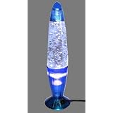 Large 14 Electric Blue Lava Glitter Party Lamp Night Light