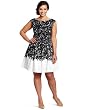 Jessica Simpson Womens Plus Size Boat Neck Dress