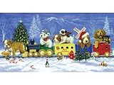Linda Picken Puppy Train Jigsaw Puzzle 500pc