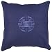 Decorative Handmade Navy Blue Cotton Cushion Cover / Pillow Sham - Chinese Symbol of Long Life