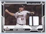 Roy Oswalt Game Used Jersey w/ Stripe 2008 Topps Baseball Highlights Card #HR-RO Houston Astros