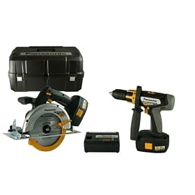 Panasonic EYC151GQW 18-Volt NiMH Cordless 2-Tool Combo Kit by Panasonic