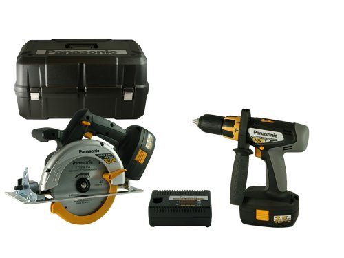 Panasonic EYC151GQW 18-Volt NiMH Cordless 2-Tool Combo Kit On Sale