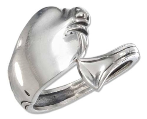STERLING SILVER HIGH POLISH COBRA SPOON RING