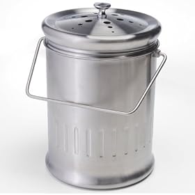 <b>Stainless Steel Countertop Compost Pail</b>