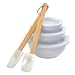 8-pc. Melamine Bowls and Mini-Spatulas Set - White
