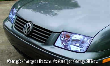Volkswagen Passat headlight cover 94-97 Volkswagen Passat headlight, foglight, and turn signal super white blue-tinted film - VW Passat - Headlight, turn signal, and foglight set deflector shields