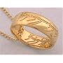Lord of the Rings Gollum Gold One Ring Necklace