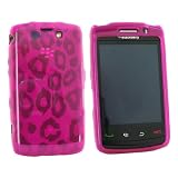 For Blackberry Storm 2 Crystal Gel Case Leopard Pink