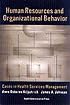 Human Resources and Organizational Behavior: Cases in Health Services Management